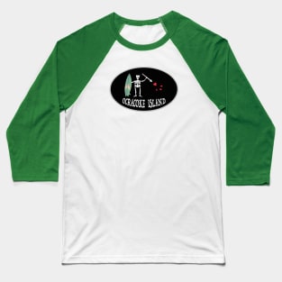 Blackbeard's Surfboard Baseball T-Shirt